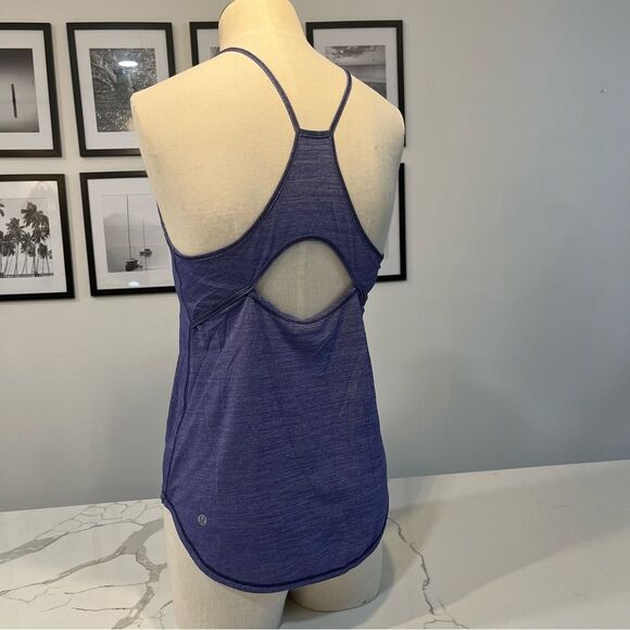 Lululemon Fast As Light Singlet heathered blue women’s size 2 athletic tank top - Picture 1 of 8